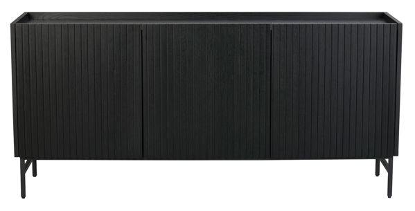 Bild på HALIFAX Sideboard 160 svart ek svart metall