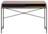 Bild på ANGUS Skrivbord vildekslaminat/svart melamin och skjutbar metalldörr