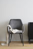 Bild på REILY karmstol grå sammet/svarta metall ben