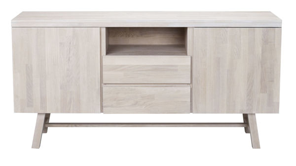 Bild på BROOKLYN sideboard 160 vitpigmenterad ek