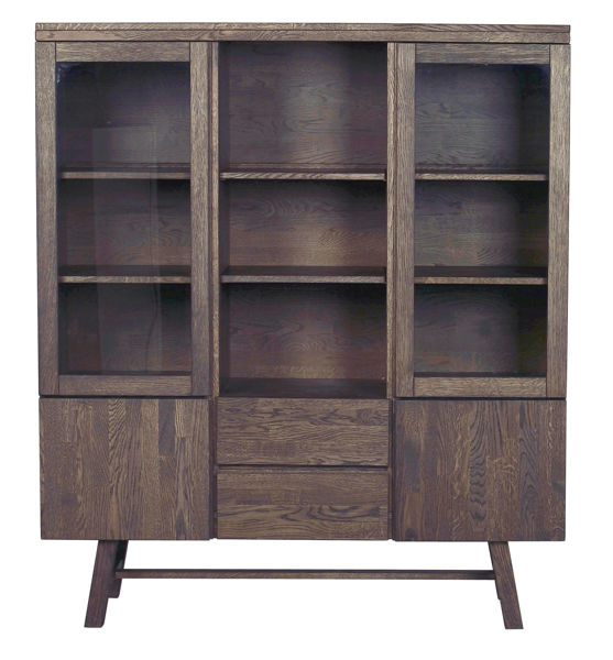 Bild på BROOKLYN skåp 130 mörkbrun ek