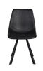 Bild på AUBURN stol svart konstläder/svarta metall ben