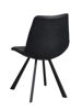 Bild på AUBURN stol svart konstläder/svarta metall ben