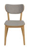 Bild på KATO stol lackad ek/ljusgrått tyg