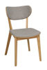 Bild på KATO stol lackad ek/ljusgrått tyg