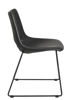 Bild på MANNING stol svart konstläder/svarta ben