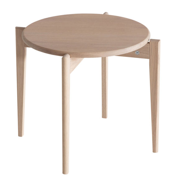 Bild på TILIA Soffbord Ø51 H41, Vitoljad ek