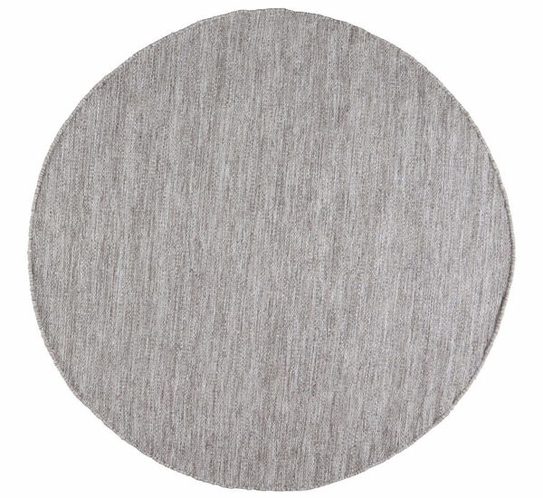 Bild på EDEN Flatvävd ullmatta grå Ø160 cm