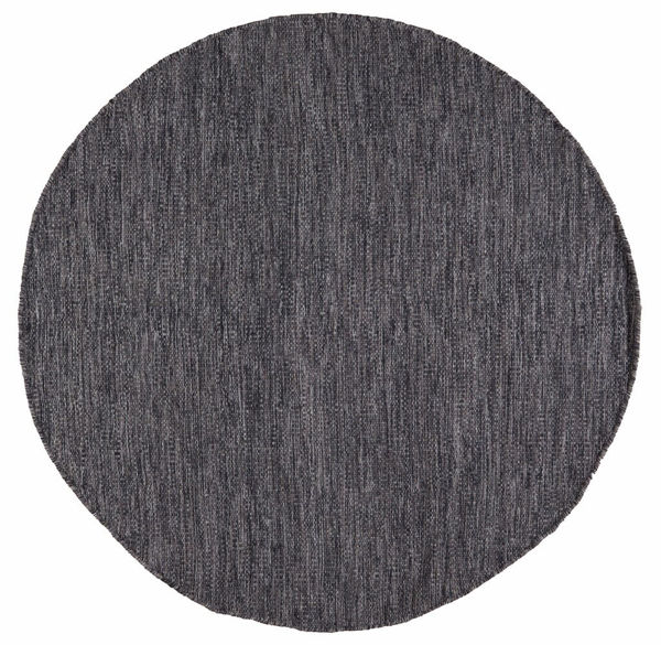 Bild på EDEN Flatvävd ullmatta svart Ø160 cm