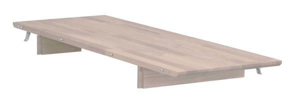 Bild på FILIPPA Iläggsskiva 40x105 till ovalt matbord vitpigment ek