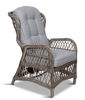 Bild på LIME Fåtölj recliner wicker driftwood dyna ljusbrun