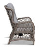 Bild på LIME Fåtölj recliner wicker driftwood dyna ljusbrun