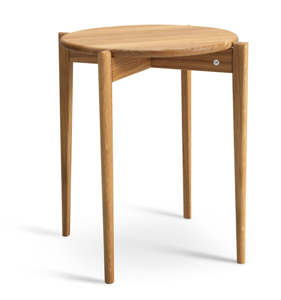 Bild på TILIA Fåtöljbord Ø43 H55 lackad ek