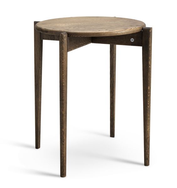 Bild på TILIA Fåtöljbord Ø51 H55 rökt ek