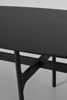 Bild på COLTON Soffbord ovalt 180x50 svart ask/svart met