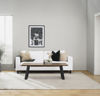 Bild på MELVILLE soffbord 140x65 brun ek/svart metall