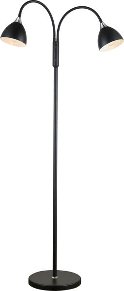 Bild på NARVIK Golvlampa E115643 Svart/Krom
