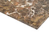 Bild på BROOKSVILLE soffbord kvadrat 90x90 brun marmor/vitpigment ek