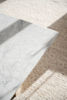 Bild på BROOKSVILLE soffbord kvadrat 90x90 vit marmor/brun ek