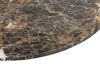 Bild på BROOKSVILLE soffbord runt Ø90 brun marmor/vitpigment ek