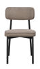Bild på PAISLEY stol grå-brunt tyg/svart metall