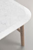 Bild på HAMMOND Soffbord 135x62 brun ek/vit marmor