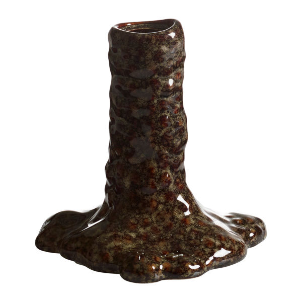 Bild på LIZZIE Ljusstake brun 15cm h15cm 100% keramik