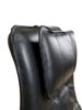 Bild på JACK Fåtölj inkl pall läder Classic svart 009, svart fot