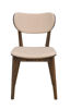 Bild på KATO stol brun ek/beige tyg