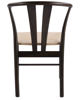 Bild på CHIVAS Matstol i mörkbrun lackerad ek, natur flätad sits, sitthöjd:45/sittdjup:42/sittredd:45 cm