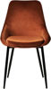 Bild på PARTIDA Matstol FAST, tyg Velour terracotta/svart metall
