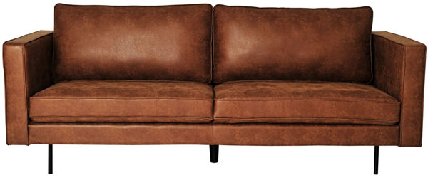Bild på TECATE 3-sits soffa microfibertyg cognac