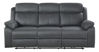 Bild på TELLY 3-sits soffa med 2 elrecliners & dropdownbord tyg grå