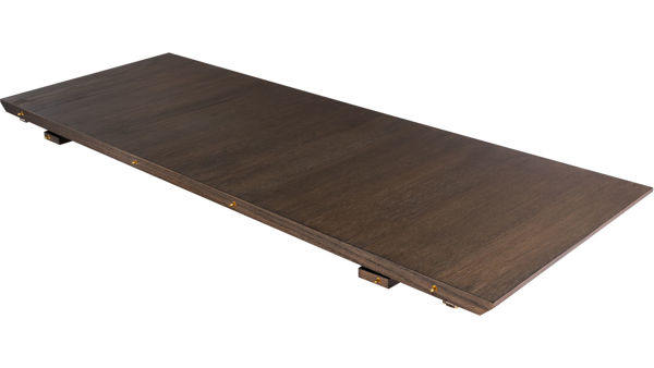 Bild på SHIRAZ Tilläggsskiva brunlackad ekfanér 120x45