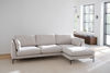 Bild på CORWIN soffa 3,5-sits-schäslong Hö ljusbeige tyg Rita #1 (k2)