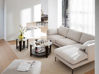 Bild på CORWIN soffa 3,5-sits-schäslong Hö ljusbeige tyg Rita #1 (k2)