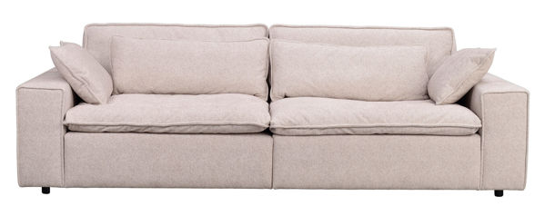 Bild på RAWLINS Soffa 3-sits Maxi beige tyg Bobby 2 (k2)