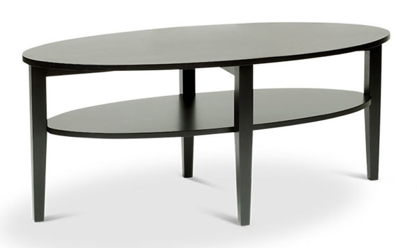 Bild på TERZO Soffbord 120x60 höjd 52 Svartlackad MDF/massivträ