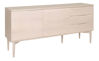 Bild på KARMELIET Sideboard 2 dörr+3 lådor vitpigmenterad lackad ekfanér, wl102, softclose