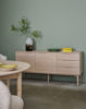 Bild på KARMELIET Sideboard 2 dörr+3 lådor vitpigmenterad lackad ekfanér, wl102, softclose