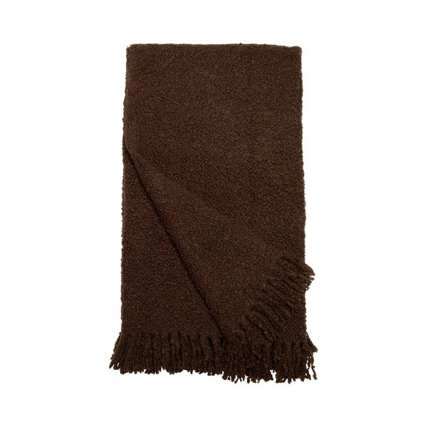 Bild på LUDDE Pläd brun 170x130cm 72% Akryl / 20% Ull / 8% Polyester Handtvätt