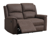Bild på STALLONE Reclinersoffa 2-sits tyg brun, manuell recliner., sitthöjd 48, sittdjup 55, sittbredd 103 cm