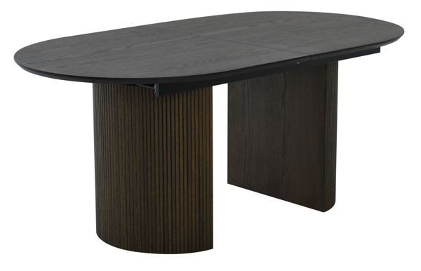 Bild på CHIVAS Matbord butterfly 180-240x100, brunbetsad lackad ekfanér/mdf