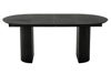 Bild på SHIRAZ Matbord Ø105 + 2 ilägg á 40cm, svartbetsad lackad ask/ekfanér