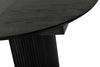 Bild på SHIRAZ Matbord Ø105 + 2 ilägg á 40cm, svartbetsad lackad ask/ekfanér