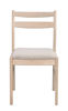 Bild på Kerwin stol vitpigmenterad ek/ljusbeige tyg