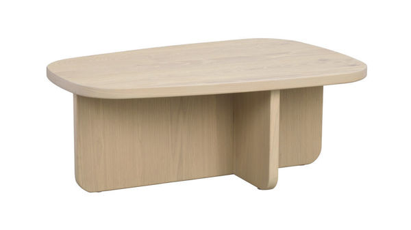 Bild på BILLINGS Soffbord 89x59 vitpigmenterad ek