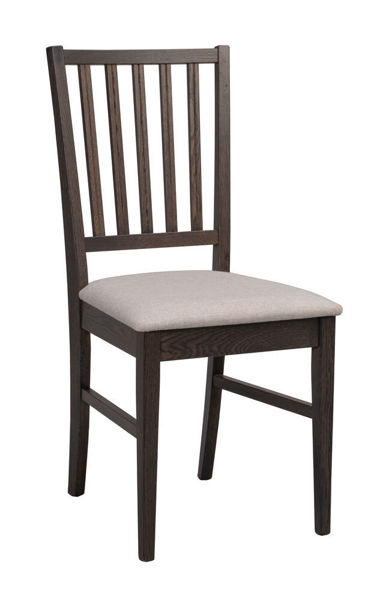 Bild på FILIPPA Stol mörkbrun ek/beige tyg