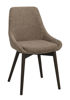 Bild på DENLEY Stol mörkbeige tyg/bruna ekben