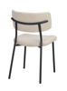 Bild på HERBSTER Stol beige tyg/svarta metallben